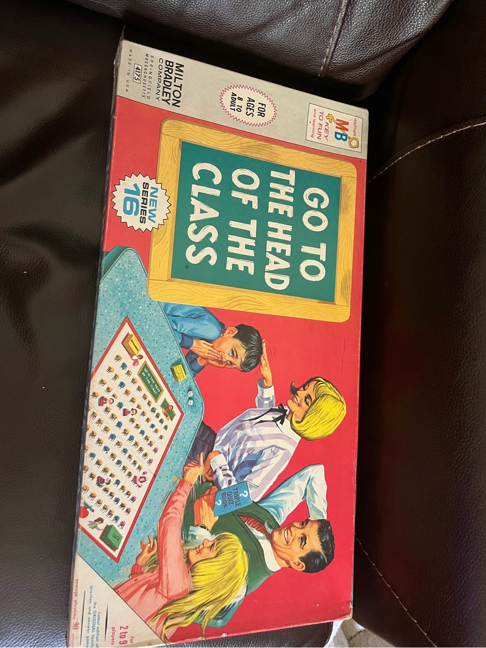 Excellent Condition 1967 Milton Bradley Go To The Head Of The Class Board Game